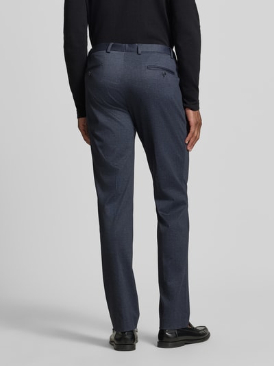 HECHTER PARIS Straight Fit Stoffhose mit Baumwoll-Anteil Marine 5
