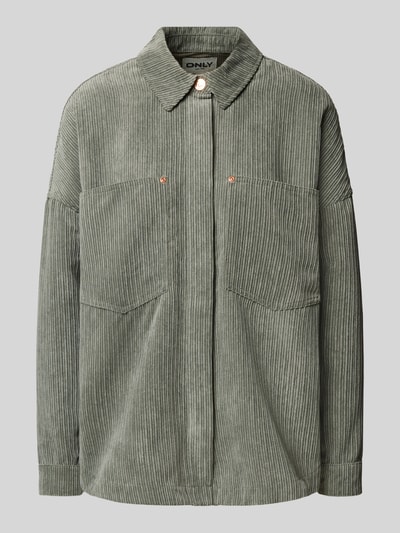Only Relaxed Fit Cordbluse mit Brusttaschen Modell 'JANINE-RAI' Schilf 2