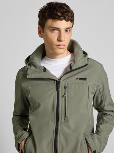 Superdry Softshell-jack met ritszakken Metallic groen - 3