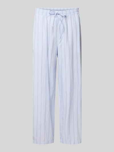REVIEW Stoffhose mit elastischem Bund und Eingrifftaschen Hellblau 2