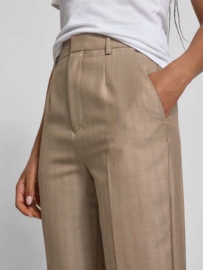 Victoria Beckham Leinenhose aus reinem Leinen Camel 3