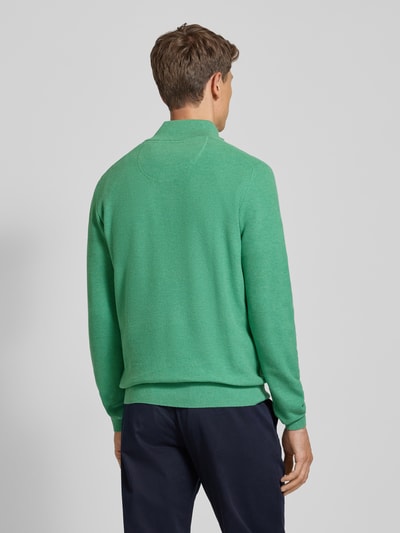 Fynch-Hatton Gebreide pullover met labelstitching Lichtgroen - 5