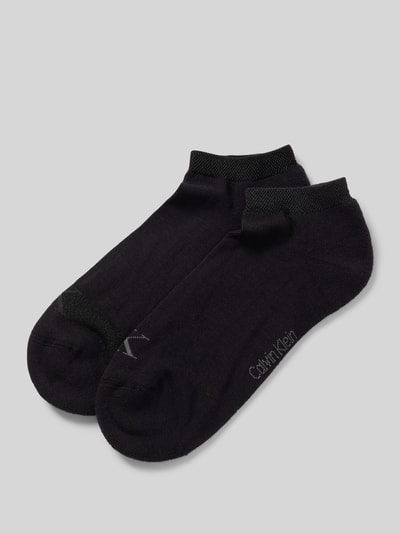 Calvin Klein Jeans Sneakersocken mit Label-Print im 2er-Pack Black 1