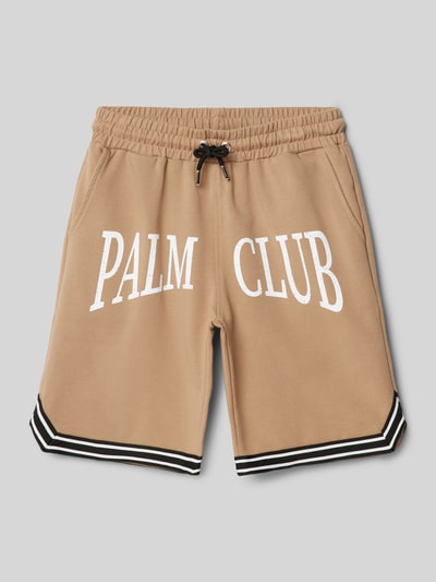 Blue Effect Sweatshorts mit Logo-Print Camel 1