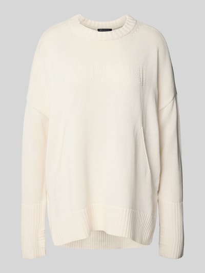 ARMANI EXCHANGE Oversized Strickpullover mit gerippten Abschlüssen Offwhite 2