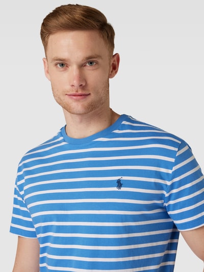 Polo Ralph Lauren T-shirt met normaal model en geborduurd logo Koningsblauw - 3