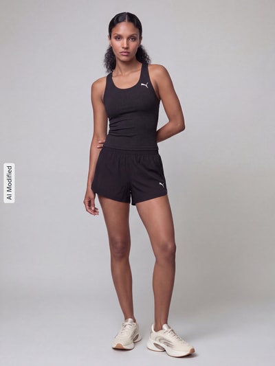 PUMA Performance Slim Fit Sport-Top mit Logo-Print Black 1