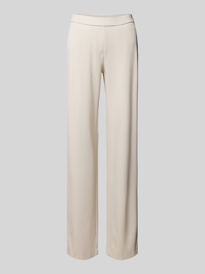 TONI Wide leg stoffen broek met achterzakken, model 'Jenny' Beige - 2