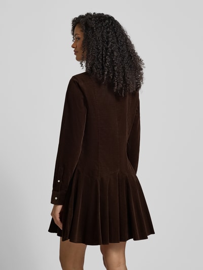 Polo Ralph Lauren Regular Fit Shirt Dress in Cord-Optik Schoko 5