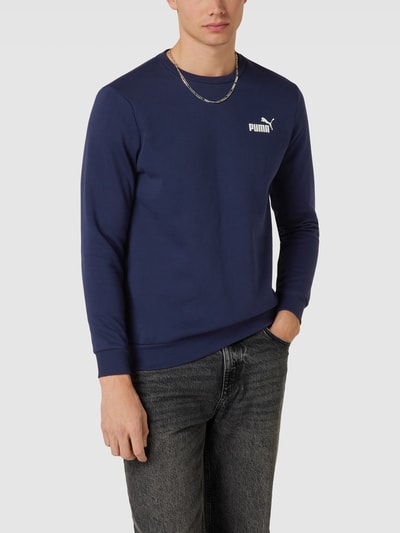 PUMA PERFORMANCE Sweatshirt mit Label-Detail Dunkelblau 4