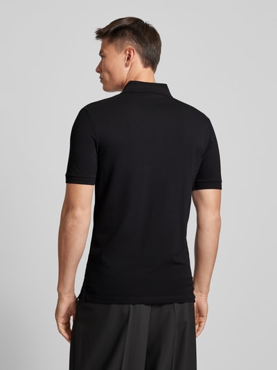 HUGO Poloshirt met labelpatch, model 'Dereso' Zwart - 5