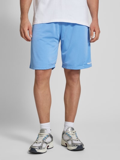 REVIEW Shorts mit elastischem Bund Hellblau 4