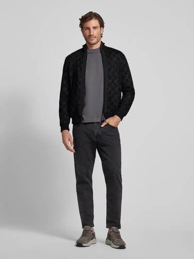 JOOP! Collection Sweatjacke mit Stehkragen Modell 'Thierry' Black 1