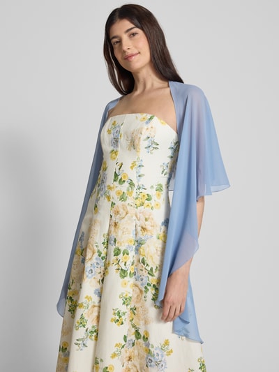 Vera Mont Stola aus Chiffon mit Knopfverschluss Hellblau 3