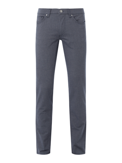 Brax Straight Fit Stoffhose mit Stretch-Anteil Modell 'Cadiz'  Blau Melange 1