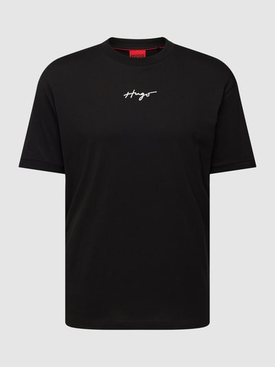 HUGO T-Shirt mit Rundhalsausschnitt Modell 'Dontevideo' Black 2