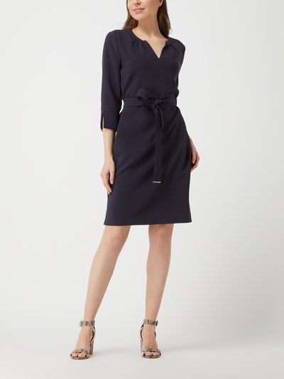 s.Oliver BLACK LABEL Kleid mit Taillengürtel  Marine 1