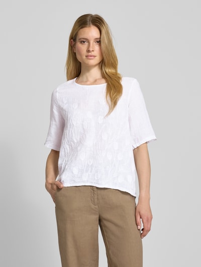 ZABAIONE Blouseshirt met ronde hals Wit - 4