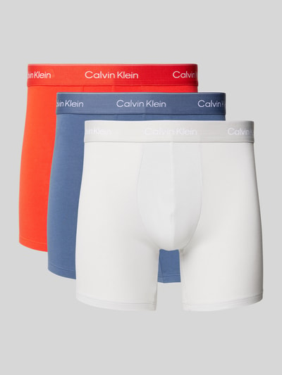 Calvin Klein Underwear Boxershorts mit elastischem Logo-Bund im 3er-Pack Rot 1