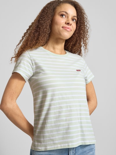 Levi's® Regular Fit T-Shirt aus reiner Baumwolle Modell 'PERFECT TEE' Hellblau 3