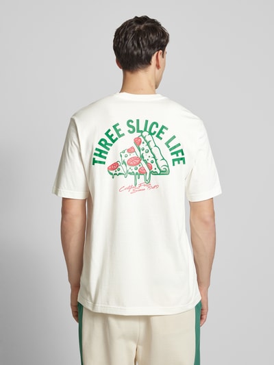 ADIDAS SPORTSWEAR T-Shirt mit Label-Print Modell 'PIZZA' Offwhite 5