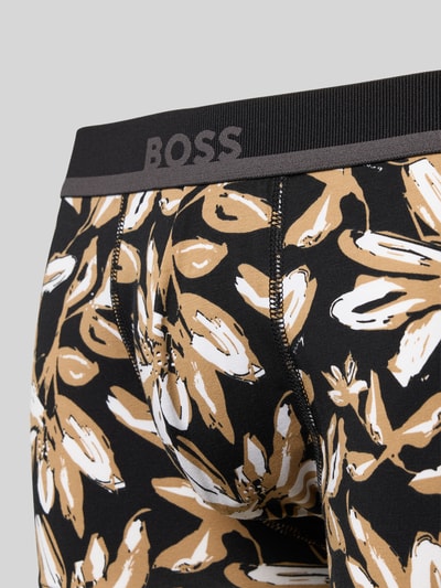 BOSS Obcisłe bokserki o kroju regular fit z mieszanki bawełny Czarny 2