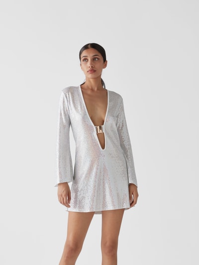 Dodo bar Or Minikleid mit Paillettenbesatz Weiß 4
