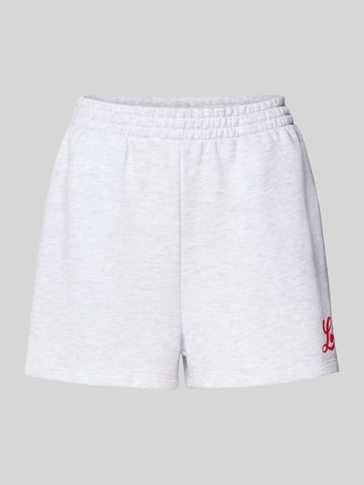 miss goodlife Flared sweatshorts met statementprint Lichtgrijs gemêleerd - 2
