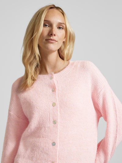 VILLA SOPHIE Cardigan met ronde hals, model 'NAOMI' Roze - 3