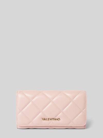 VALENTINO BAGS Portemonnaie mit Label-Applikation Modell 'OCARINA' Rose 1