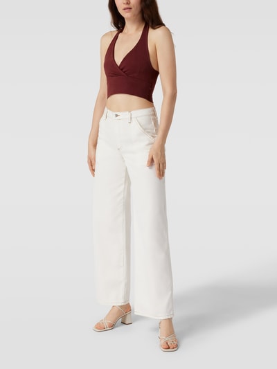 Review Crop Top mit Neckholder Schoko 1