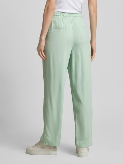 Vero Moda Hose aus Viskose-Leinen-Mix mit weitem Bein und elastischem Bund Mint 5