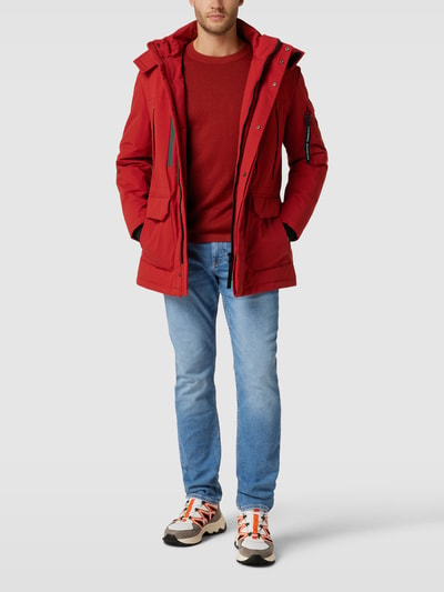 HECHTER PARIS Parka mit abnehmbarer Kapuze Rot 1