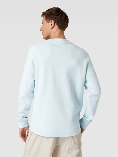 Calvin Klein Jeans Longsleeve in Waffelstruktur Modell 'ARCHIVAL' Hellblau 5