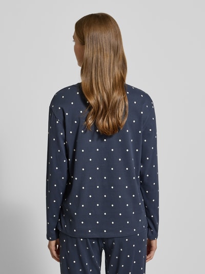 Jake*s Casual Pyjama-Oberteil mit Rundhalsausschnitt Dunkelblau 5
