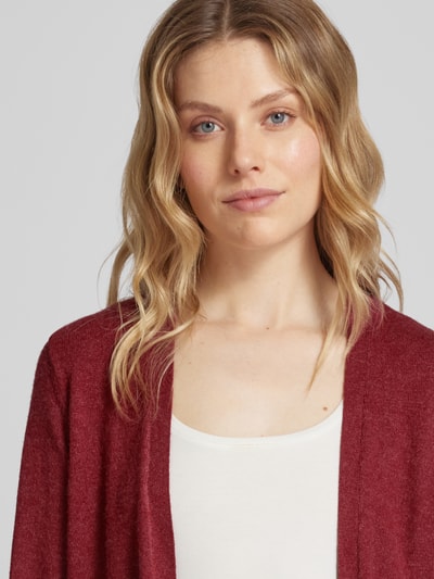 Vila Cardigan mit Eingrifftaschen Modell 'VIRIL' Bordeaux 3