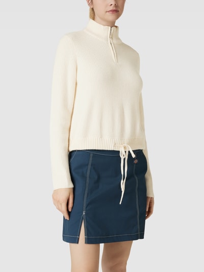 Only Gebreide pullover met opstaande kraag en tunnelkoord, model 'FIA' Offwhite - 4