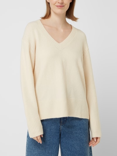 Pepe Jeans Pullover mit V-Ausschnitt Modell 'Becca' Offwhite 4