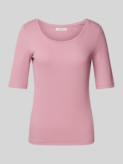 Christian Berg Woman T-shirt in riblook Oudroze - 2