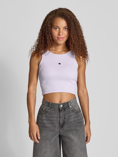 CHAMPION Fitted Fit Crop Top mit Label-Stitching Lavender 4