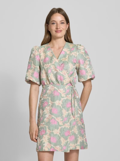 YAS Cocktailkleid in Wickel-Optik Modell 'PINJE' Mint 4