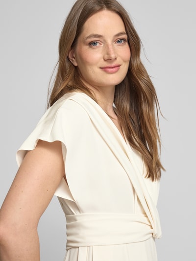 BOSS Jumpsuit met V-hals, model 'Debasa' Offwhite - 3