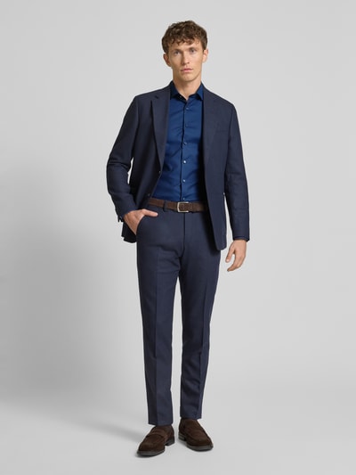 OLYMP No. Six Super Slim Fit Business-Hemd mit Kentkragen Marine 1