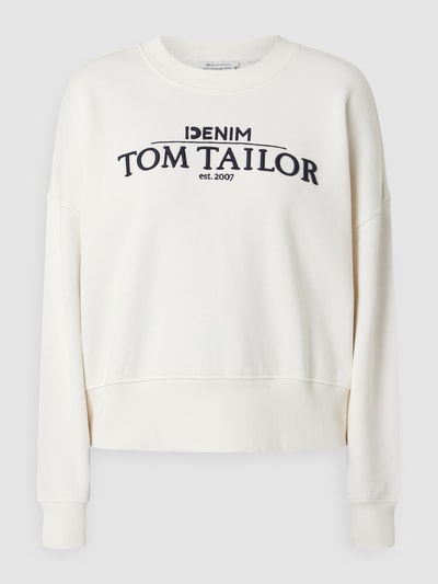 Tom Tailor Denim Sweatshirt aus Baumwolle  Offwhite 2