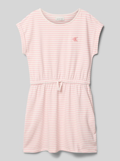 Calvin Klein Jeans Tailliertes Freizeitkleid aus Baumwoll-Mix Rosa 1