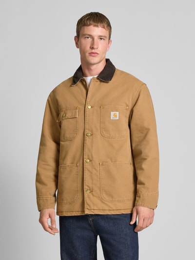 Carhartt Work In Progress Kurtka o kroju regular fit z wykładanym kołnierzem model ‘Chore’ Beżowy 4