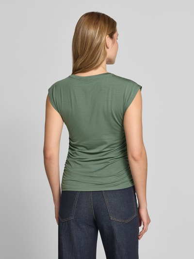VERO MODA Slim Fit T-Shirt aus Lyocell-Mix Modell 'AVASARAH' Schilf 5