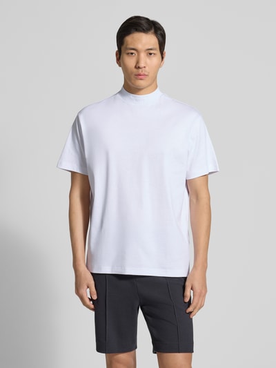 BOSS Green T-shirt o kroju relaxed fit z czystej bawełny model 'SPIRIT70' Biały 4