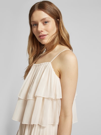 Vila Maxikleid mit Volants Modell 'CHIFFON' Offwhite 3