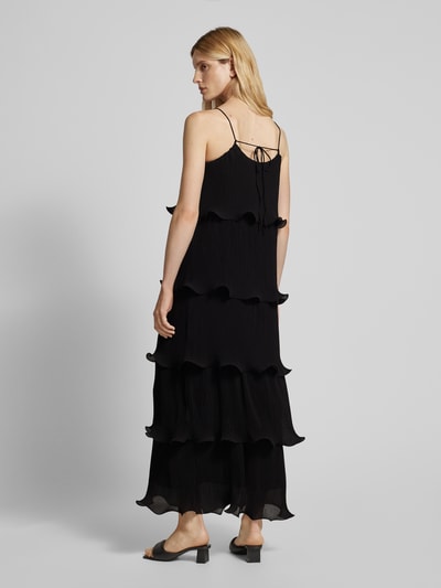 Copenhagen Muse Maxikleid mit Spaghettiträger Modell 'KIRA' Black 5